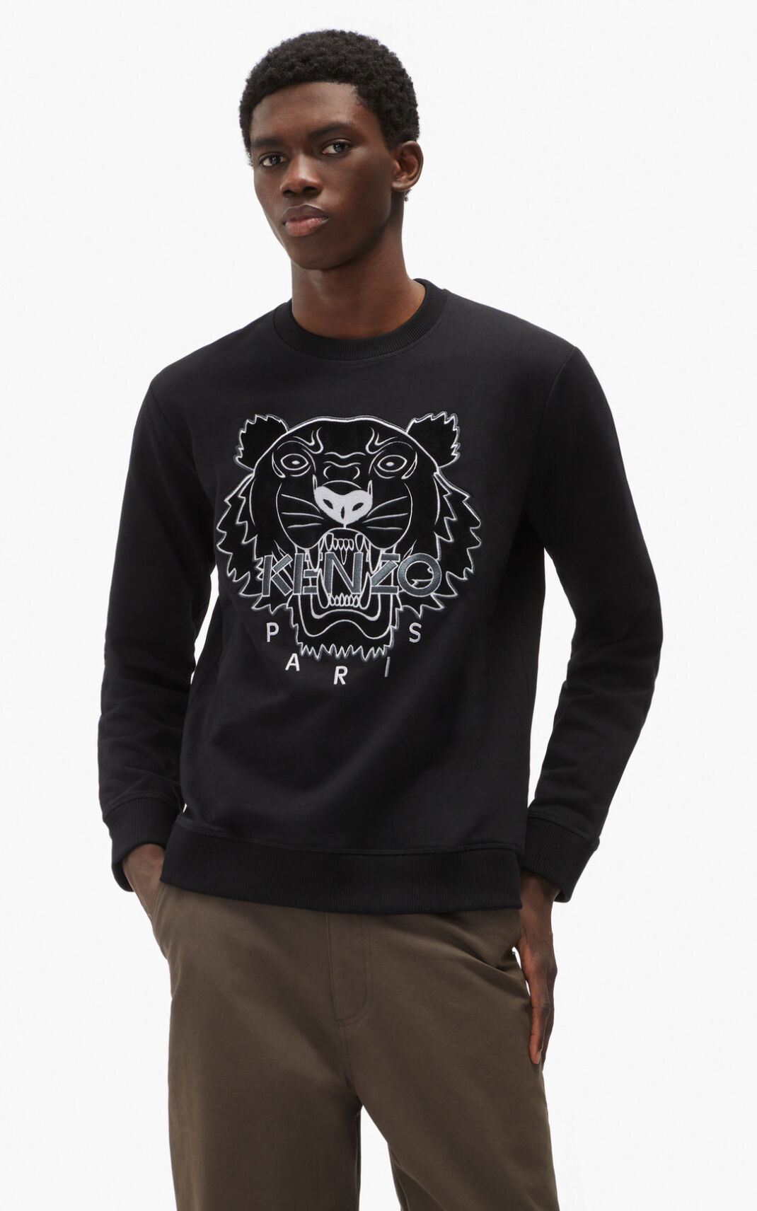 Sweat Kenzo The Hiver Capsule Tiger Homme Noir | PJSC-96127